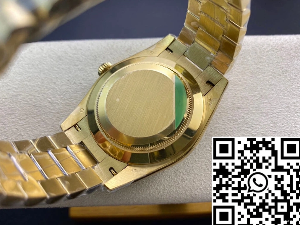 Gold Rolex Date Black Dial Day EW Yellow 40MM Factory 0422